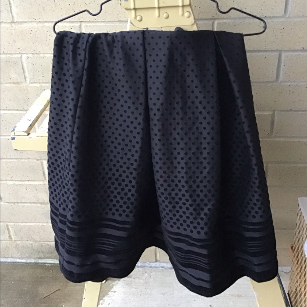 Black Knee Length Skirt